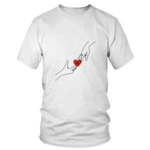 2 Hands with Red Heart T-shirt