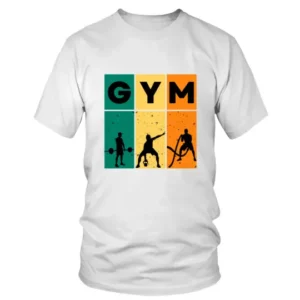 3 Men Gym Retro Style T-shirt