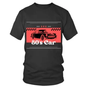 80s Car in Pink Color T-shirt