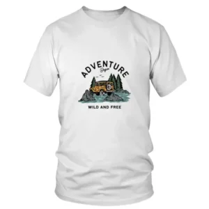 Adventure Begin Wild and Free with Jeep T-shirt