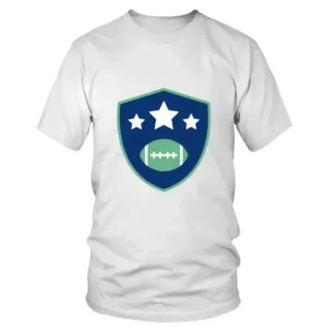 Americal Football Graphic with Three Stars T-shirt