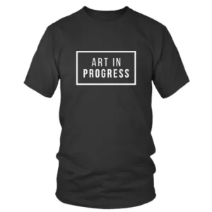 Art in Progress in White T-shirt