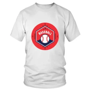 Baseball Maskot Logo Printed T-shirt