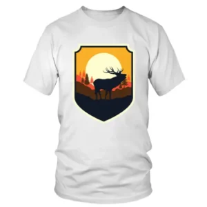 Beautiful Natural Painting with Swamp Deer T-shirt