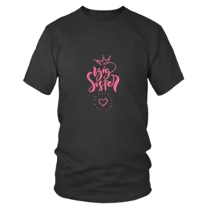 Big Sister in Pink Color with Heart T-shirt