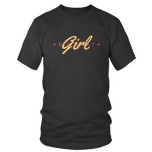 Birthday Girl in Minimalistic Design T-shirt