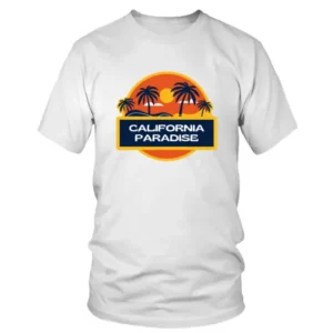 California Paradise with Trees Graphic T-shirt