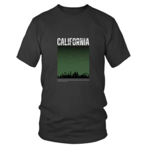 California with Black Buildings Scene T-shirt