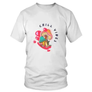 Chill Vibes with Mushrooms Painting Style T-shirt