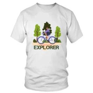 Explorer on Cycle Enjoying Nature T-shirt