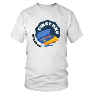 First Day of School with Pencil Box T-shirt