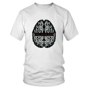 Free Your Mind with Grey Brain T-shirt