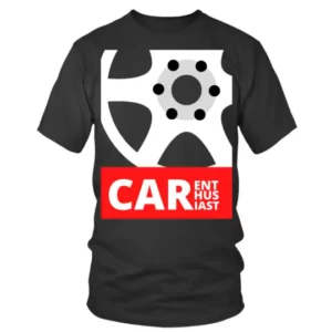 Giant Wheel with Car Enthusiast Written T-shirt