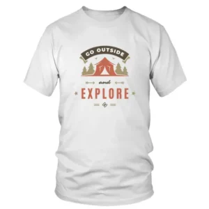 Go Outside and Explore with Camp Graphic T-shirt