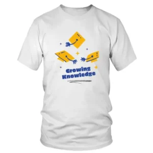 Growing Knowledge With Square Academic Caps T-shirt