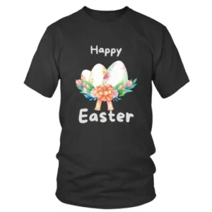 Happy Easter Eggs with Flowers T-shirt