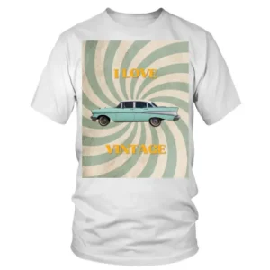 I Love Vintage Car T-shirt