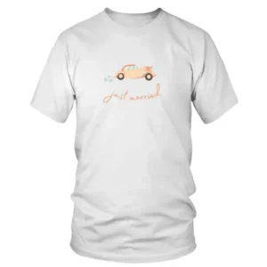 Just Married with Old Car T-shirt