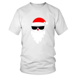 Just Santa Head with Sunglasses Christmas T-shirt