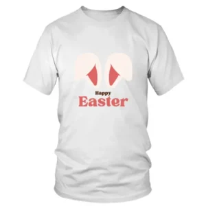 Large Two Ears Happy Easter T-shirt