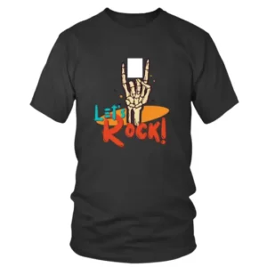 Lets Rock Skeleton Hand T-shirt