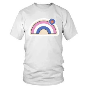 Light Purple White Blue Rainbow T-shirt