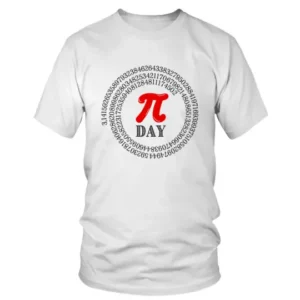 Lots of Numbers with Pie Symbol and Day T-shirt