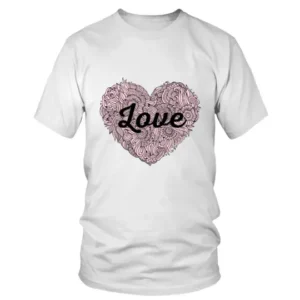Love with Graphics Heart T-shirt
