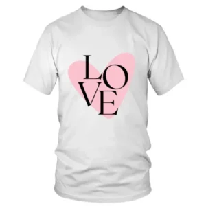 Love with Heart Printed T-shirt