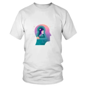 Man Mind Colorful Modern Art T-shirt