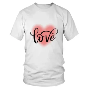 Minimal Love with Plain Heart Printed T-shirt