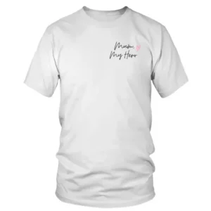 Mom My Hero with Pink Heart Family T-shirt