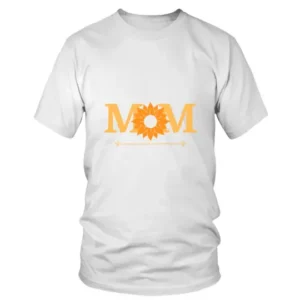 Mom with Sunflower Printed Style T-shirt