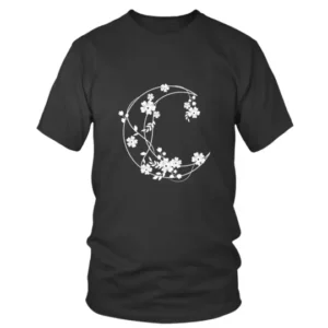 Moon with Flowers T-shirt