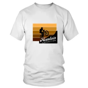 Mountain Expedition in Retro Style Graphics T-shirt