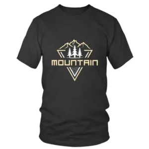 Mountain in Light Color with Trees T-shirt