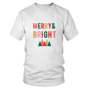 Multi Colored Merry and Bright T-shirt