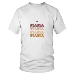 Multicolored Mama Mama Written T-shirt