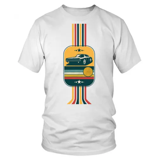 Multiple Colors Vintage Style Old Car Graphic T shirt