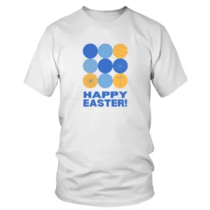 Nine Colorful Circles Happy Easter T-shirt