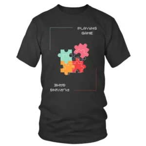 Playing Game with Puzzle Graphics T-shirt