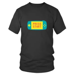 Press Start Portable Gaming PSP T-shirt
