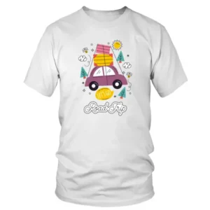 Road Trip Lets Go with Car T-shirt