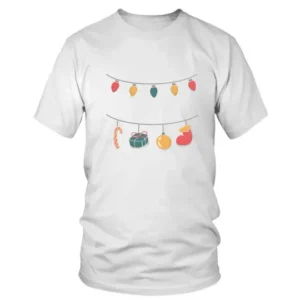SChristmas Lights and Gifts Printedimple Christmas Lights and Gifts T-shirt
