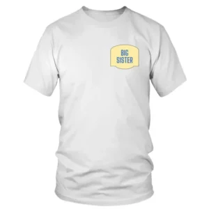 Simple Big Sister Written on Chest T-shirt
