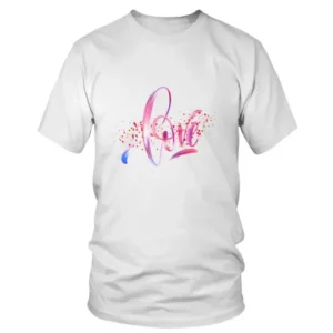 Simple Love with Multiple Colors T-shirt