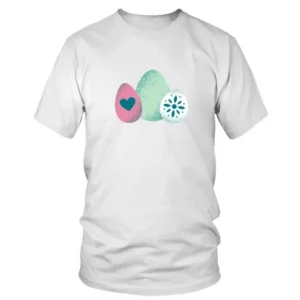 Simple Printed Easter Eggs T-shirt