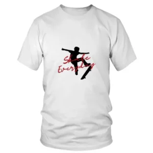 Skate Everyday in Red with Black Graphics T-shirt