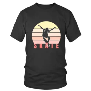 Skate with Vintage Style Graphics T-shirt