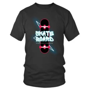 Skateboard Shredding the Streets with Style and Grace T-shirt